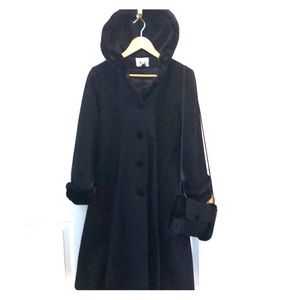 Girls Trilogi Collection Coat -Black w/hand warmer